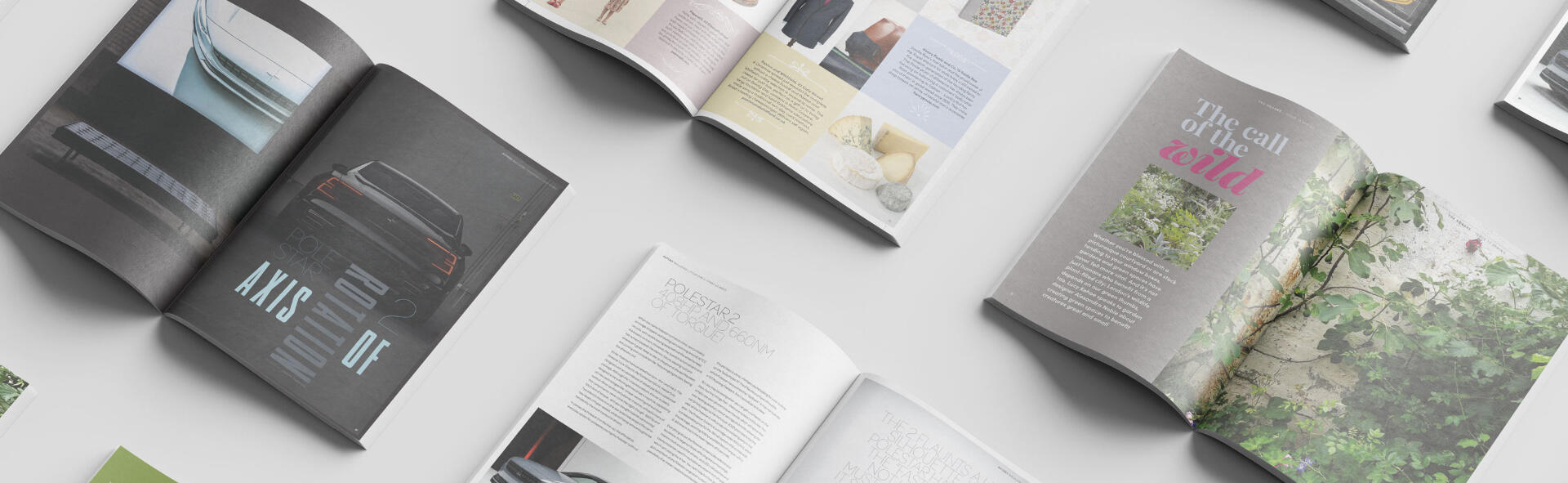 Magazine designs and layout